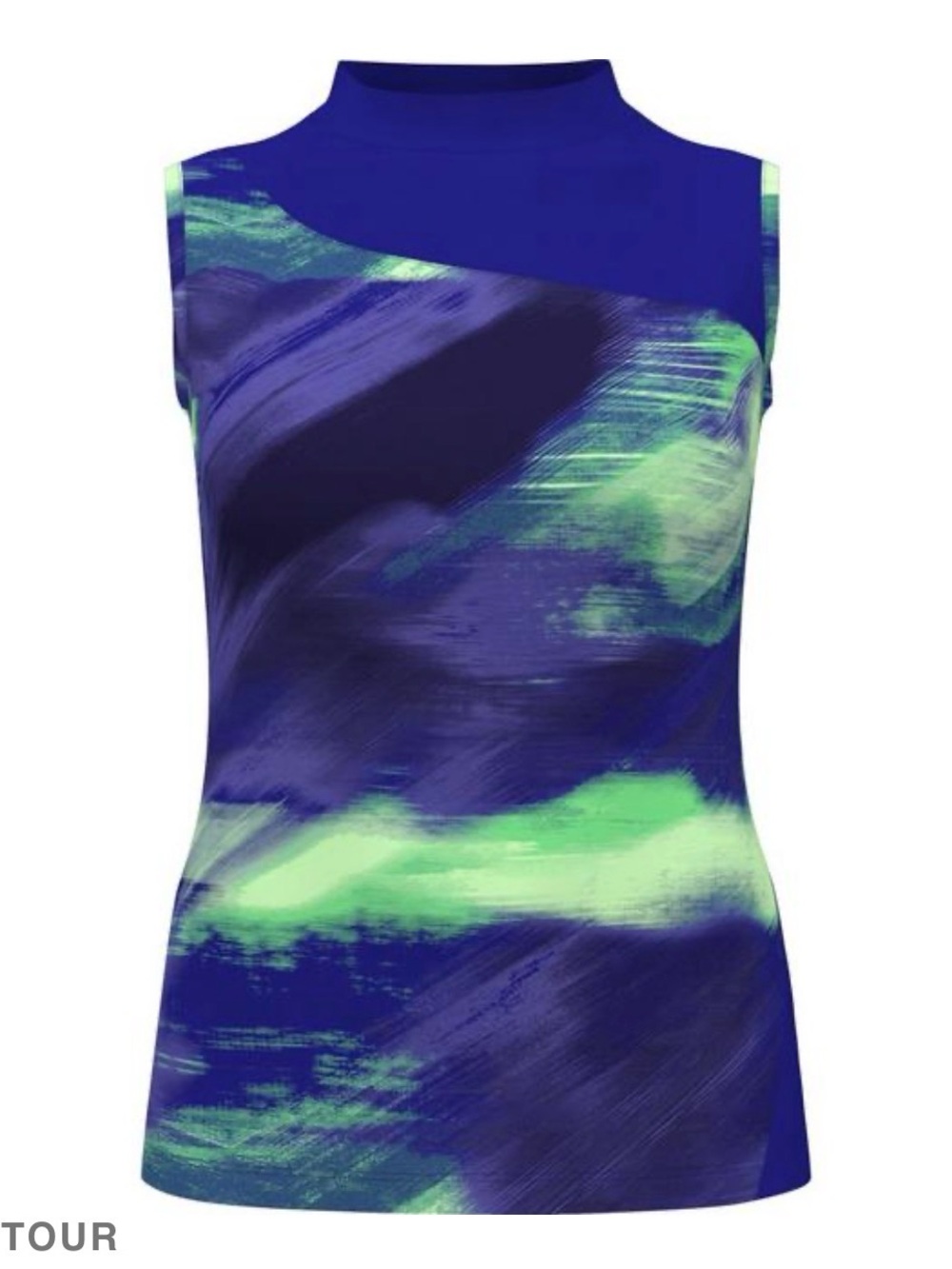 PGA Tour Women's Brushed Abstract Print Sleeveless Top Size M